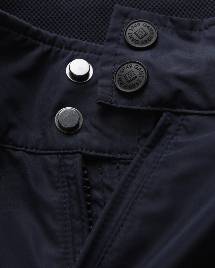 Gant Apparel Mens NYLON HARRINGTON JACKET 433/EVENING BLUE