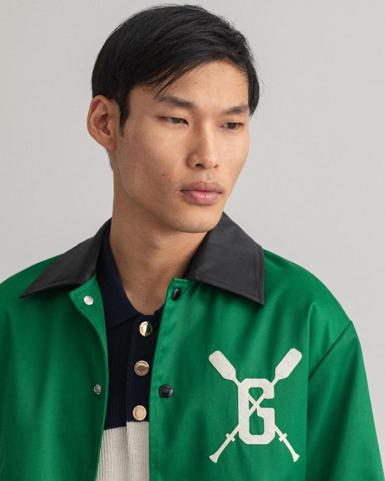 Gant Apparel Mens GANT HERITAGE VARSITY JACKET 316/LAVISH GREEN