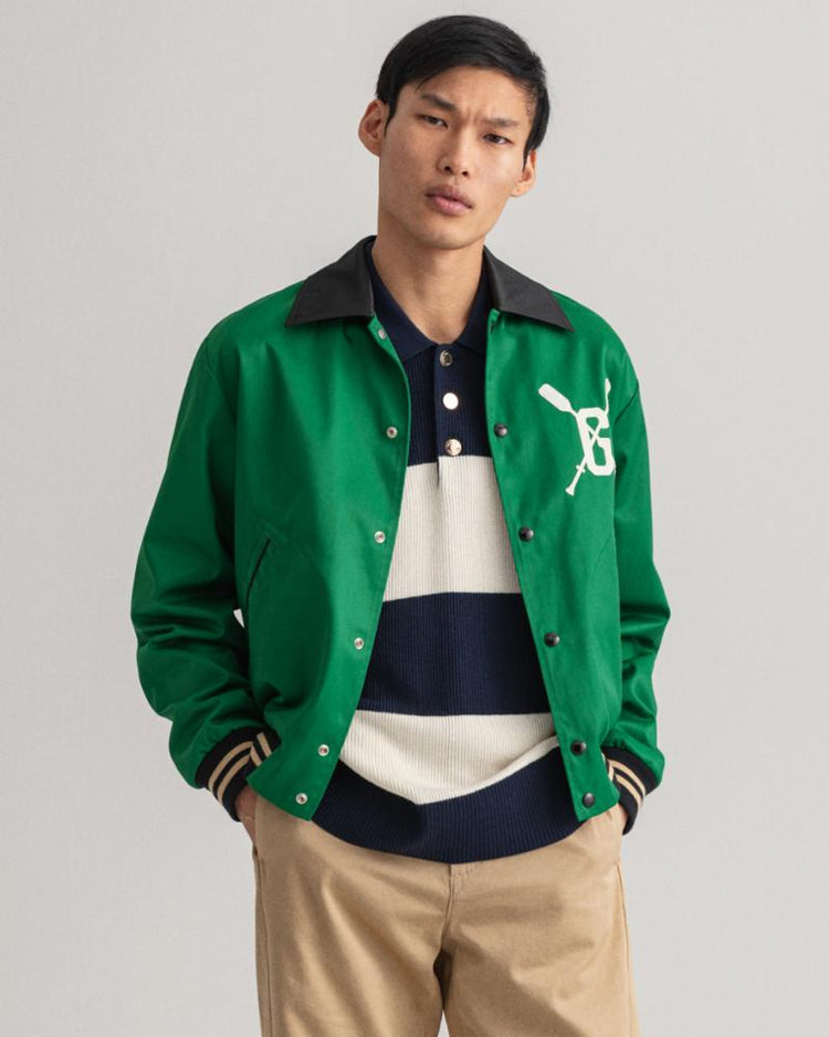 Gant Apparel Mens GANT HERITAGE VARSITY JACKET 316/LAVISH GREEN