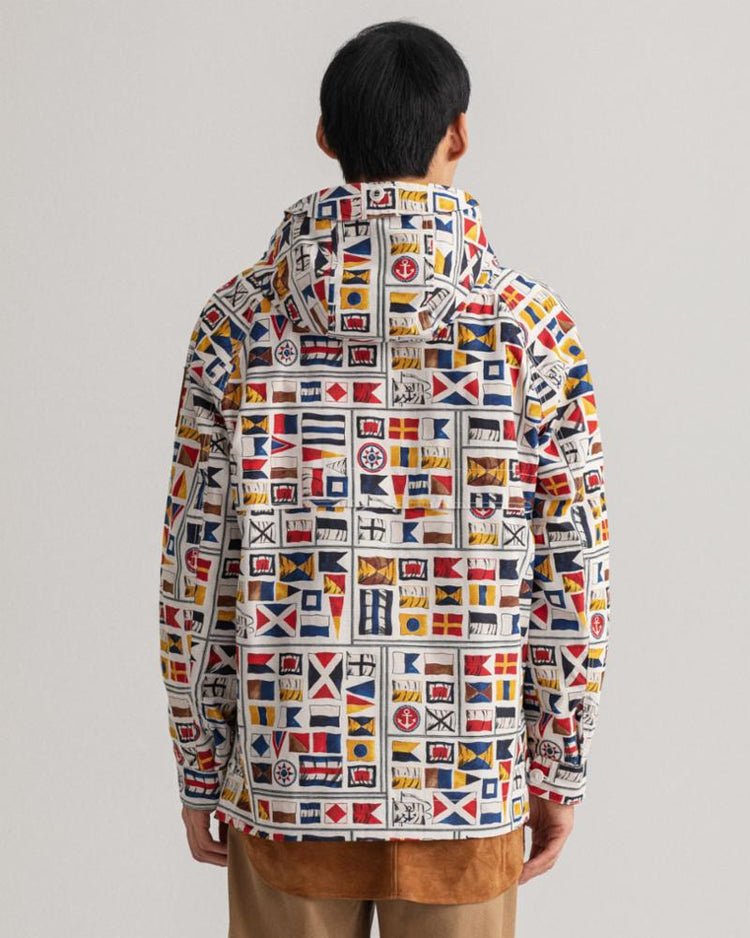 Gant Apparel Mens RW FLAG ANORAK 130/CREAM