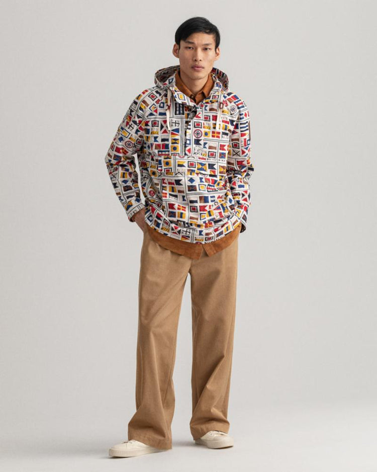 Gant Apparel Mens RW FLAG ANORAK 130/CREAM