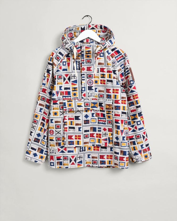 Gant Apparel Mens RW FLAG ANORAK 130/CREAM
