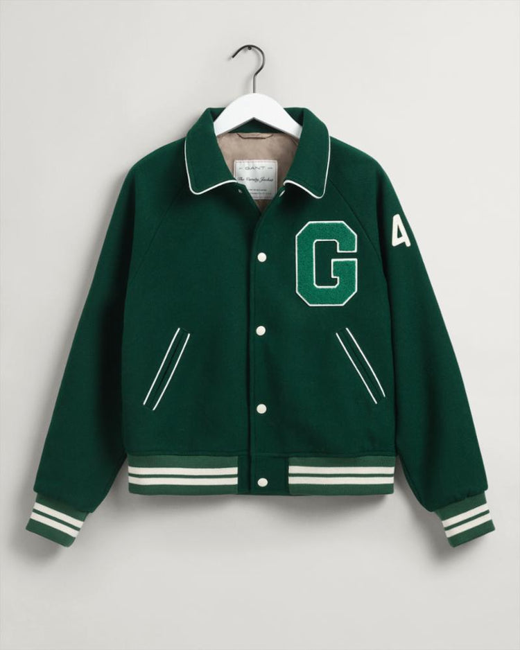 Gant Apparel Mens WOOL GANT VARSITY 338/FOREST GREEN