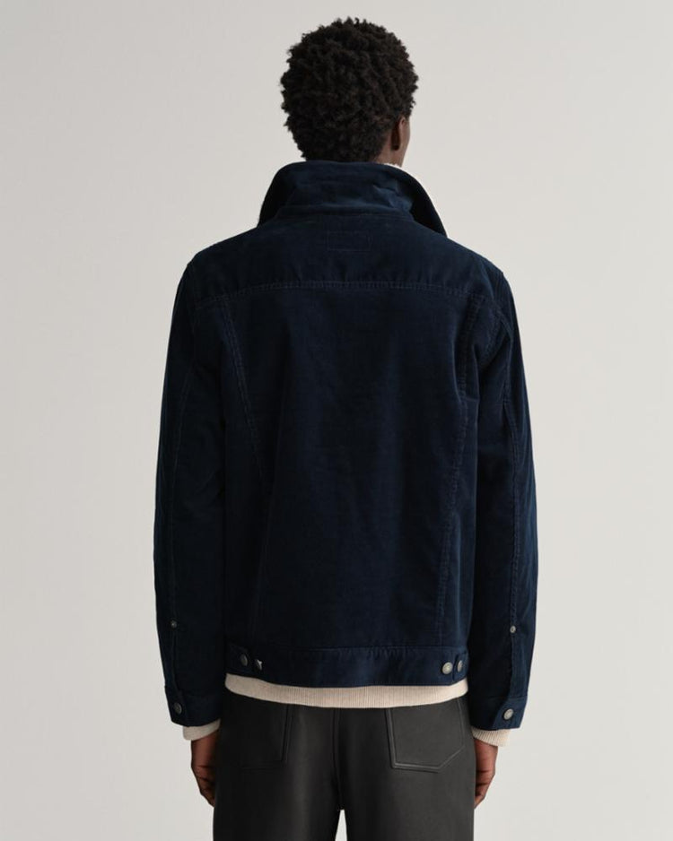 Gant Apparel Mens CORD TRUCKER JACKET 433/EVENING BLUE