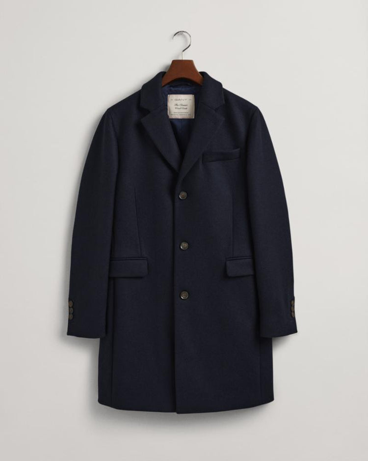 Gant Apparel Mens CLASSIC WOOL COAT 433/EVENING BLUE