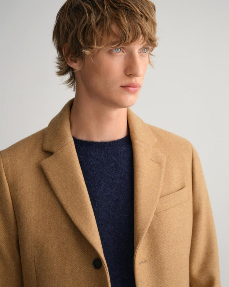 Gant Apparel Mens CLASSIC WOOL COAT 213/WARM KHAKI