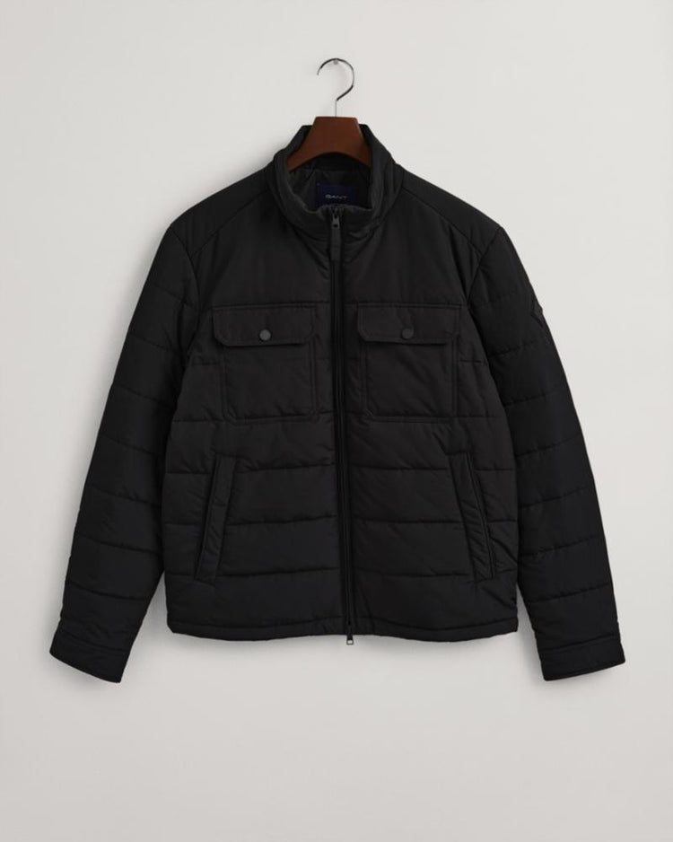 Gant Apparel Mens CHANNEL QUILTED WINDCHEATER 5/BLACK