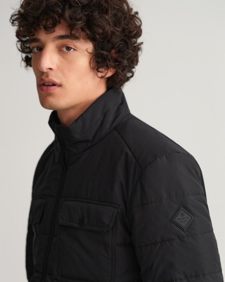 Gant Apparel Mens CHANNEL QUILTED WINDCHEATER 5/BLACK