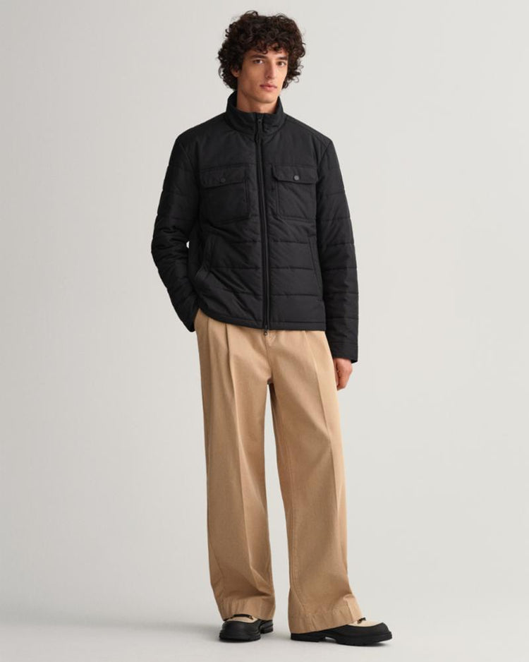 Gant Apparel Mens CHANNEL QUILTED WINDCHEATER 5/BLACK