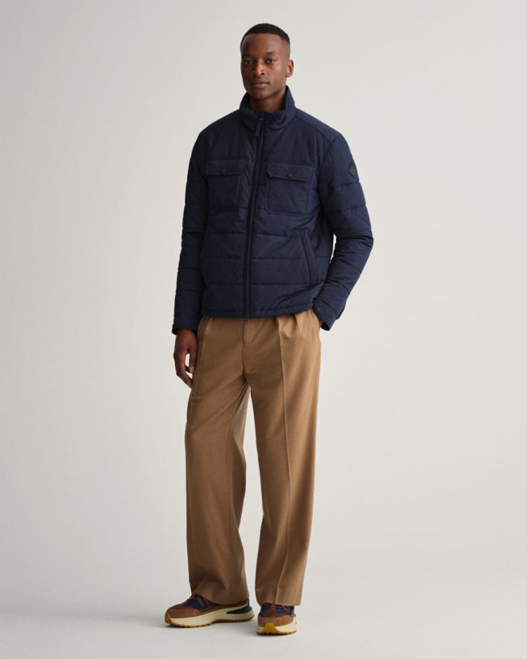 Gant Apparel Mens CHANNEL QUILTED WINDCHEATER 433/EVENING BLUE