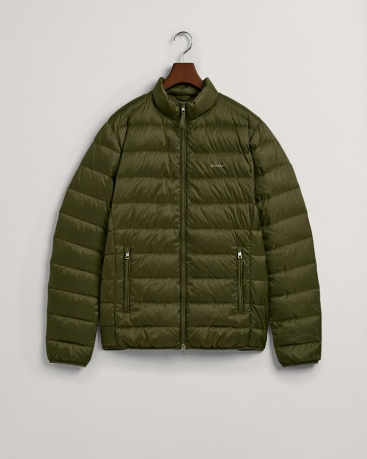 Gant Apparel Mens LIGHT DOWN JACKET 301/RACING GREEN