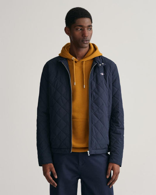 Gant Apparel Mens QUILTED WINDCHEATER 433/EVENING BLUE