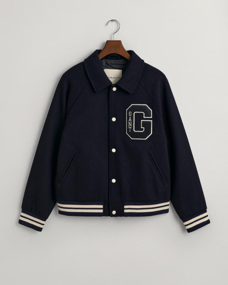 Gant Apparel Mens GANT WOOL VARSITY JACKET 433/EVENING BLUE