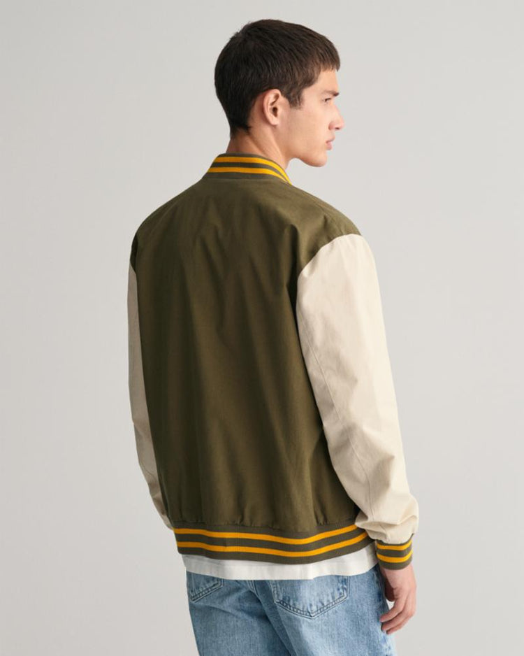 Gant Apparel Mens LIGHT VARSITY JACKET 233/SOFT OAT