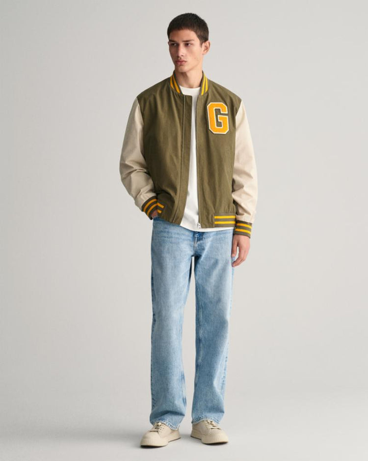 Gant Apparel Mens LIGHT VARSITY JACKET 233/SOFT OAT
