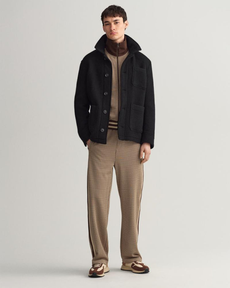 Gant Apparel Mens SHORT WOOL JACKET 5/BLACK