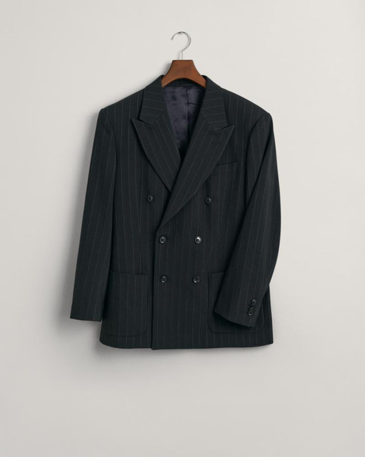 Gant Apparel Mens RELAXED DB PINSTRIPE SUIT BLAZER 405/NAVY