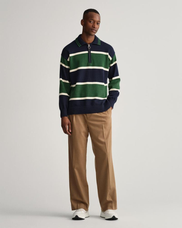 Gant Apparel Mens KNITTED HEAVY RUGGER 433/EVENING BLUE