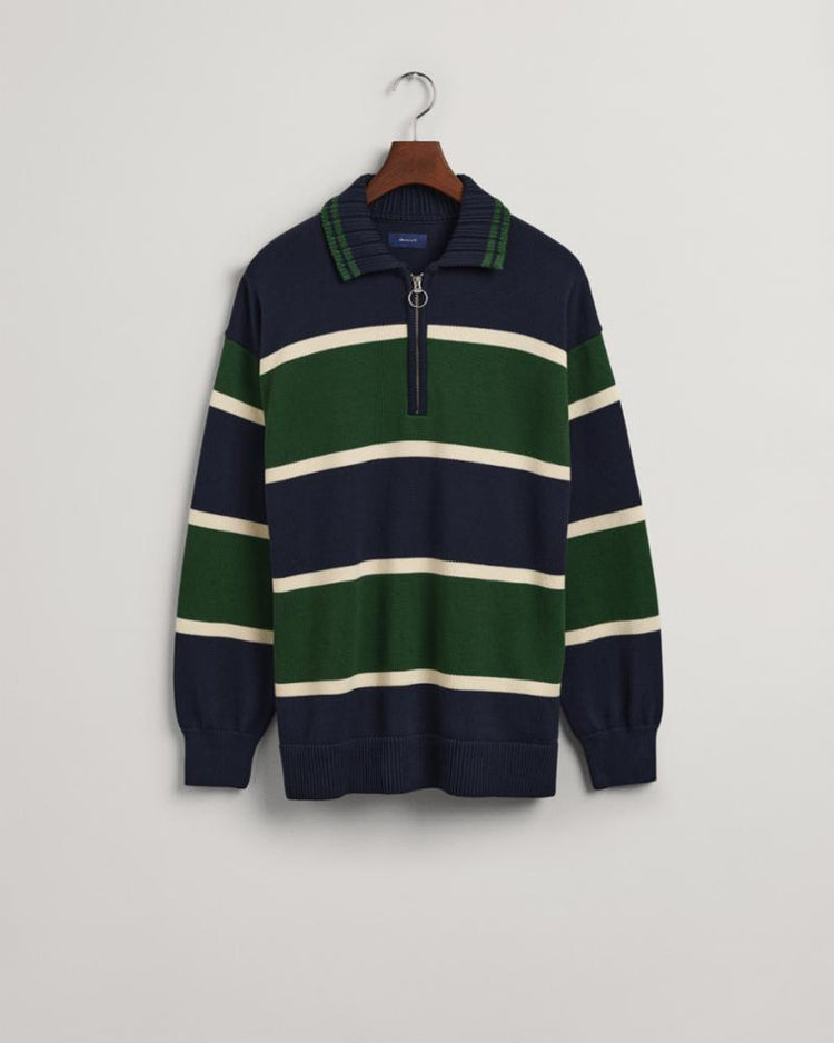 Gant Apparel Mens KNITTED HEAVY RUGGER 433/EVENING BLUE