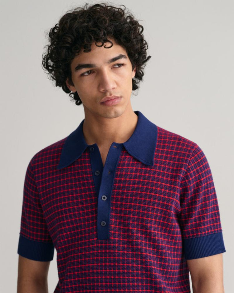 Gant Apparel Mens TWO TONED POLO 454/DUSK BLUE