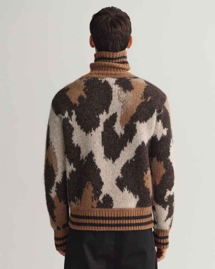 Gant Apparel Mens LEOPARD ROLLNECK 116/LINEN