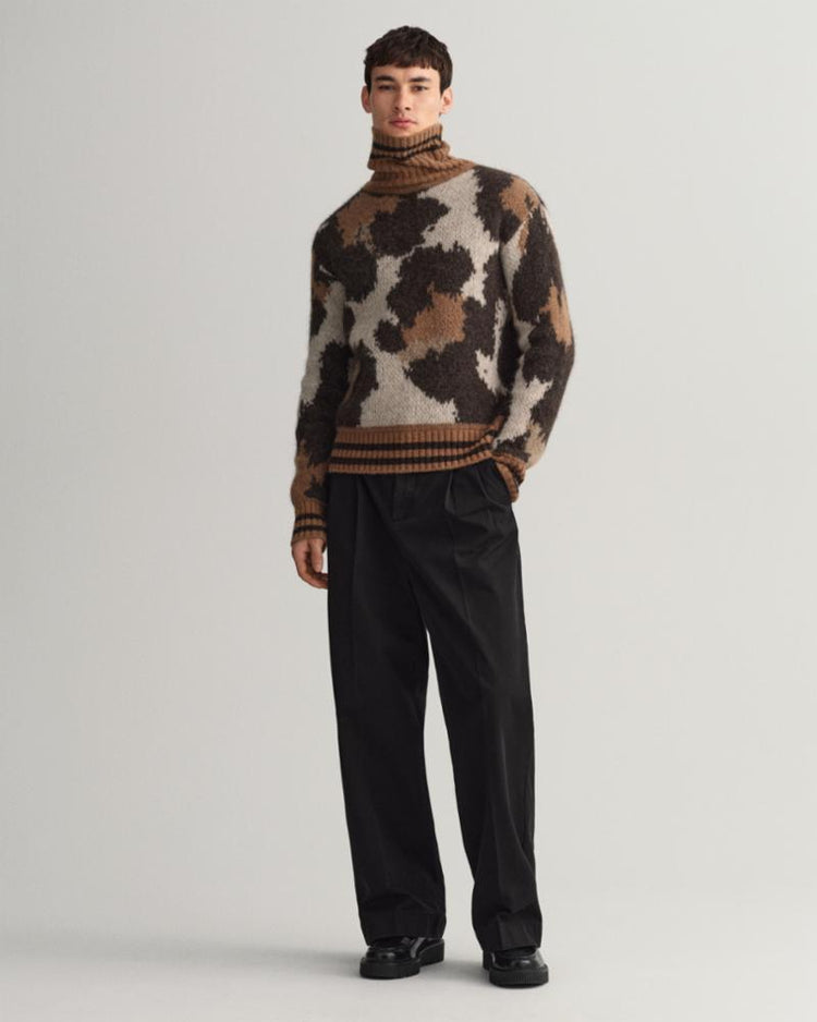 Gant Apparel Mens LEOPARD ROLLNECK 116/LINEN