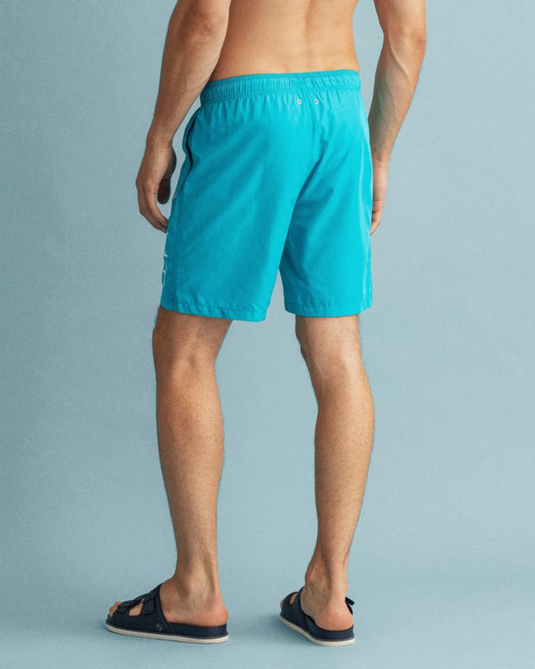 Gant Apparel Mens LC LIGHTWEIGHT LOGO SWIM SHORTS 350/TURQUOISE LAGOON