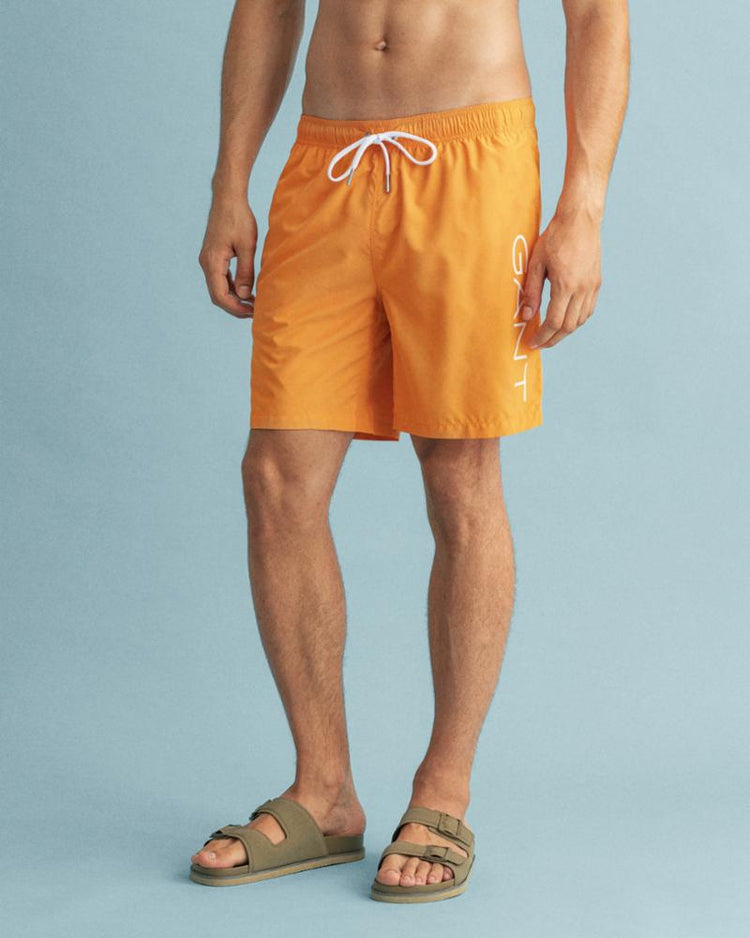 Gant Apparel Mens LC LIGHTWEIGHT LOGO SWIM SHORTS 819/DAHLIA ORANGE