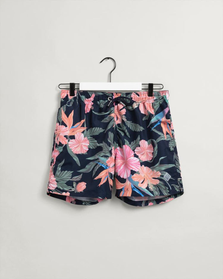 Gant Apparel Mens CF TROPICAL PRINT SWIM SHORTS 410/MARINE