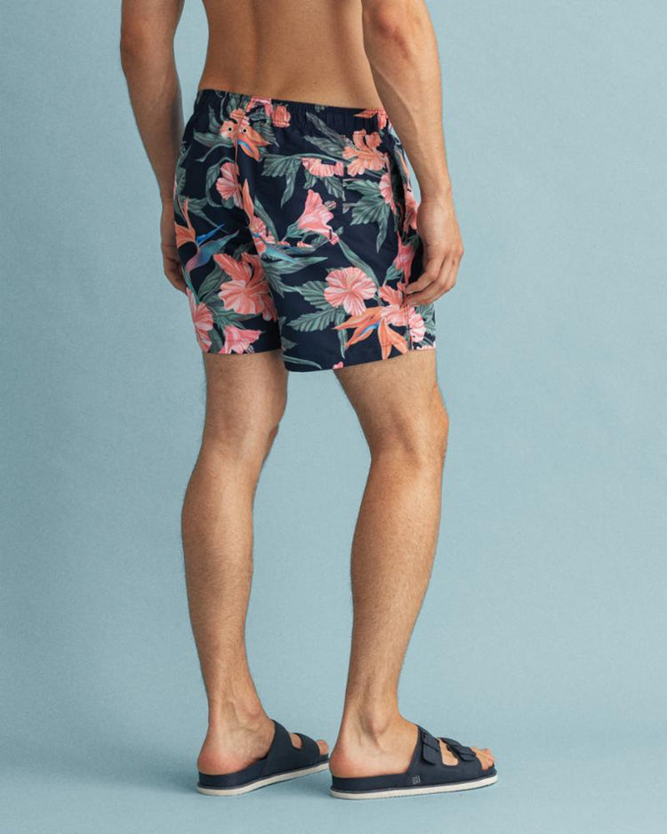 Gant Apparel Mens CF TROPICAL PRINT SWIM SHORTS 410/MARINE