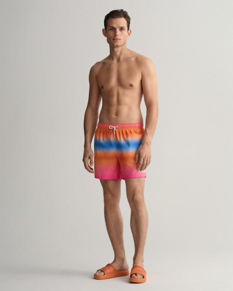Gant Apparel Mens CF GRADIENT PRINT SWIM SHORTS 606/PERKY PINK