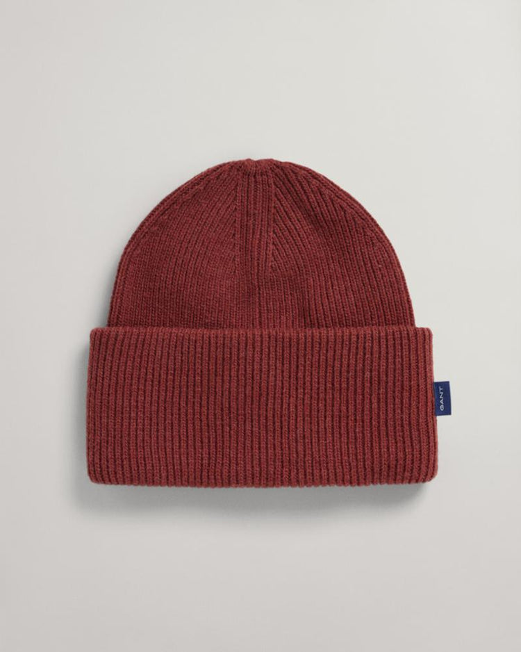 Gant Apparel Mens RIB KNIT BEANIE 276/COCOA BEAN