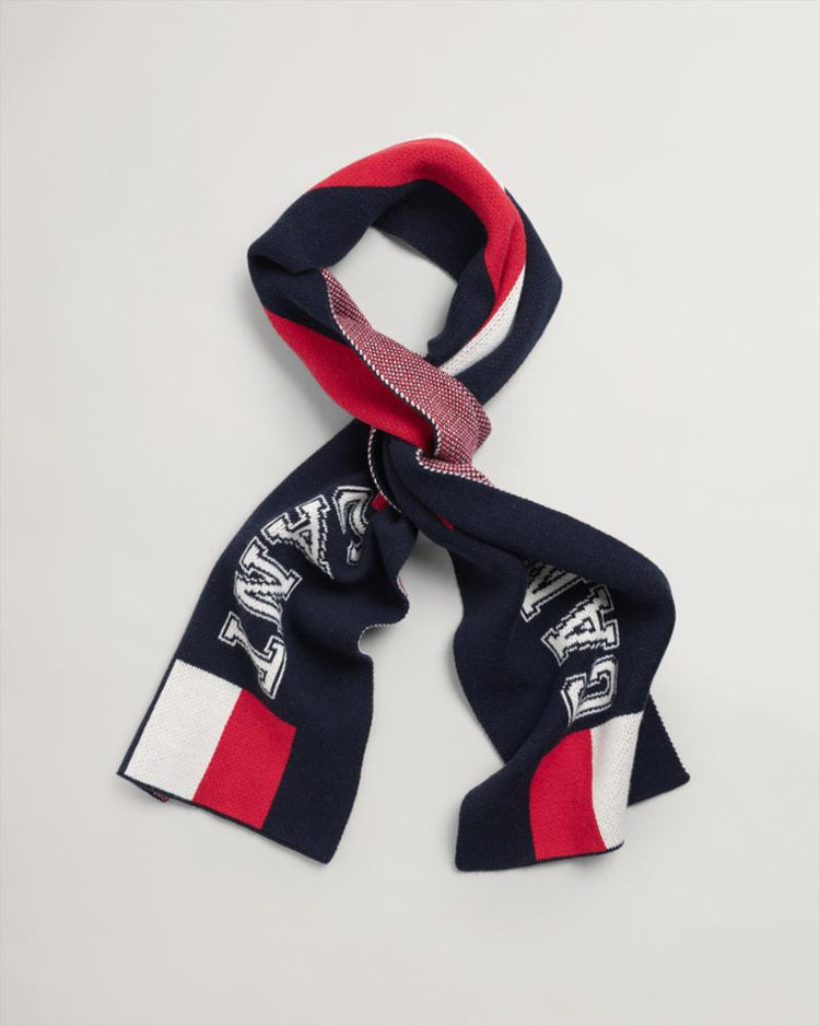 Gant Apparel Mens GRAPHIC SCARF 433/EVENING BLUE
