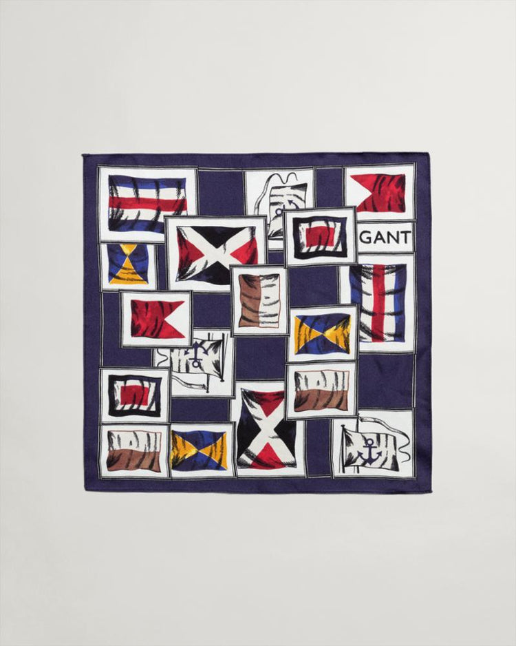 Gant Apparel Mens FLAG PRINT POCKET SQUARE 432/BEACON BLUE