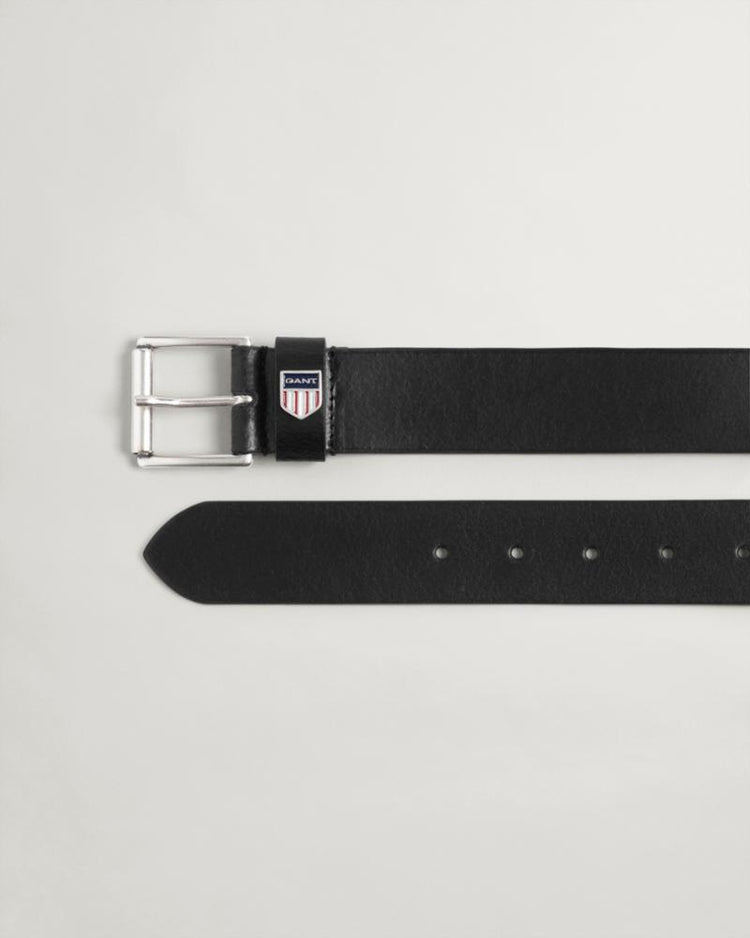 Gant Apparel Mens RETRO SHIELD LEATHER BELT 264/DELICIOSO BROWN