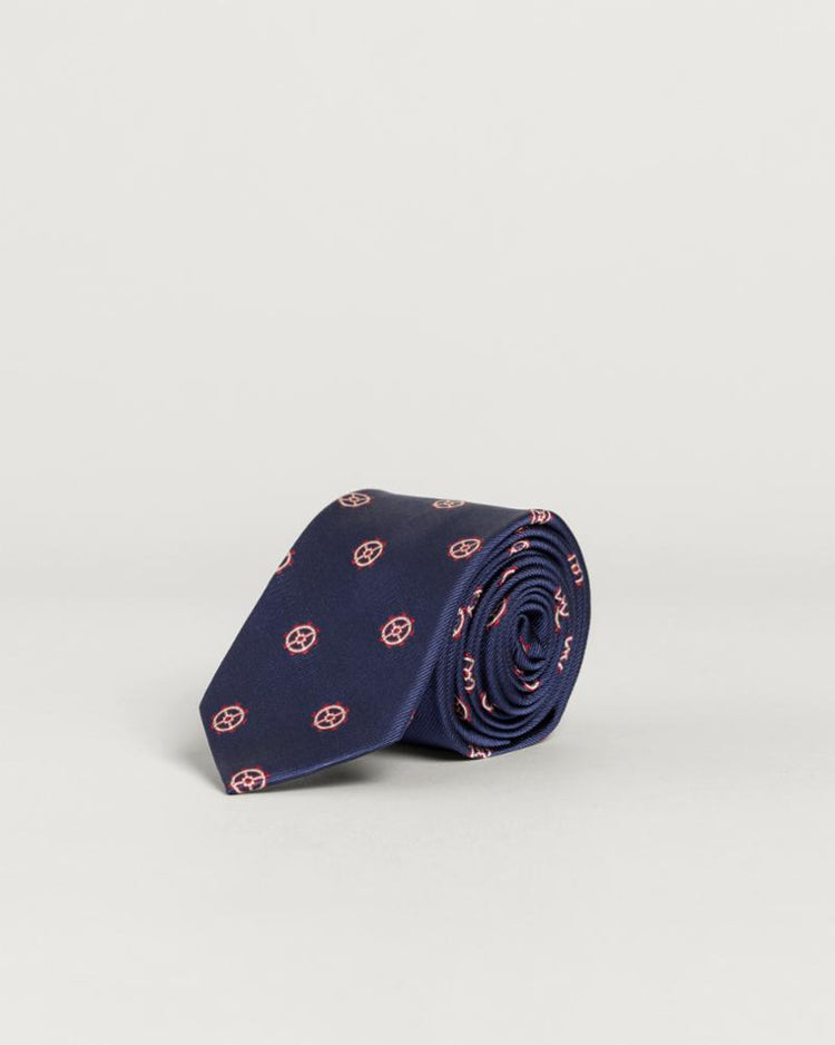 Gant Apparel Mens STIRRING WHEEL SILK TIE 423/PERSIAN BLUE