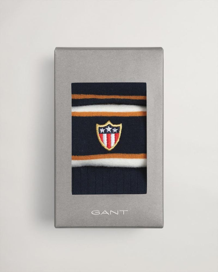 Gant Apparel Mens GANT BANNER SHIELD SOCKS 3P GB 433/EVENING BLUE