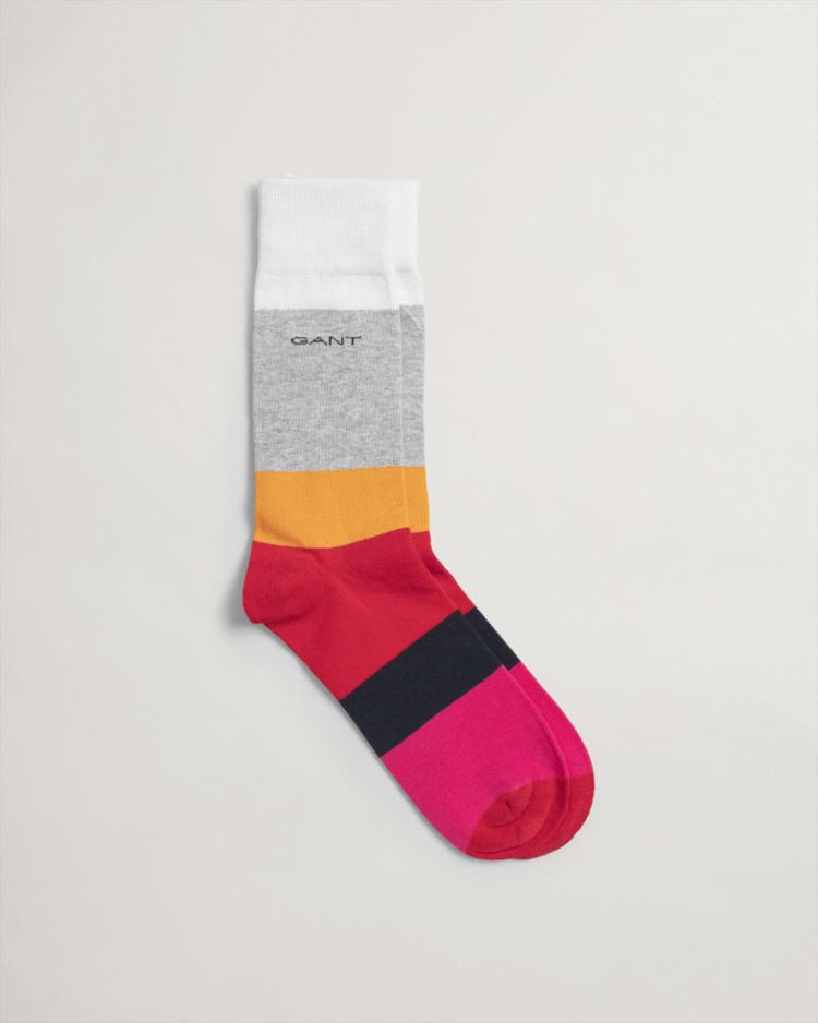 Gant Apparel Mens COLOR BLOCK SOCKS 110/WHITE