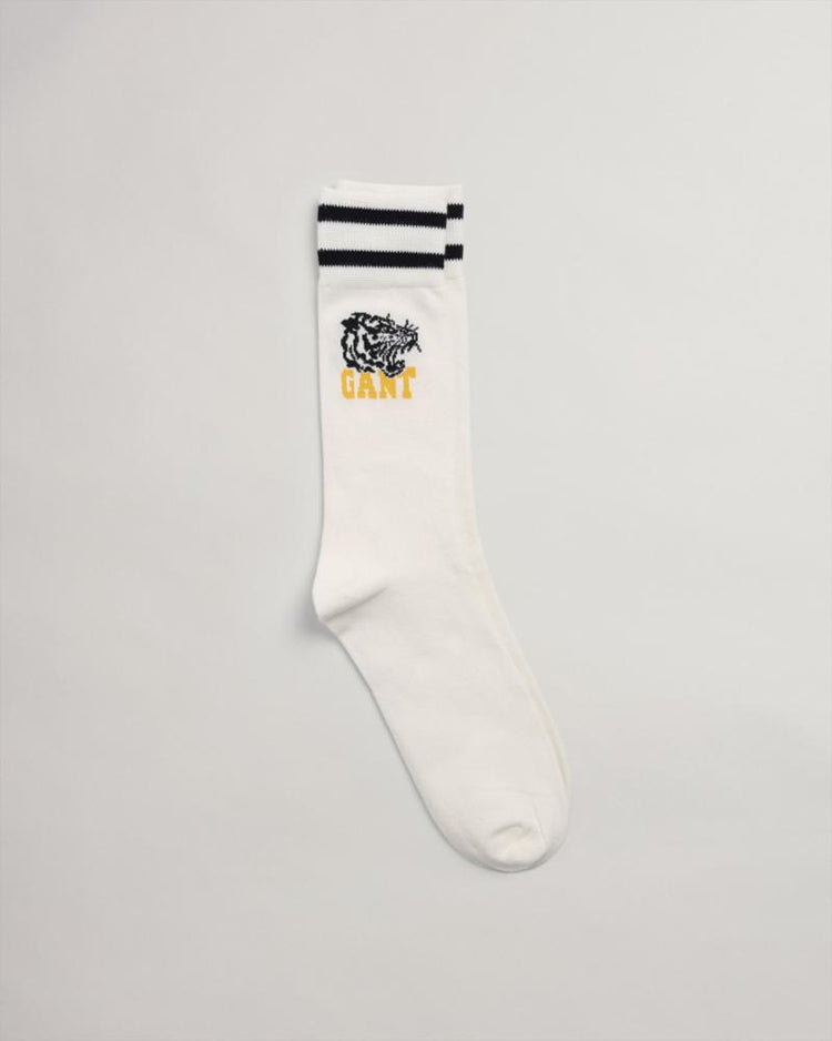 Gant Apparel Mens TIGER INTARSIA SOCKS 113/EGGSHELL
