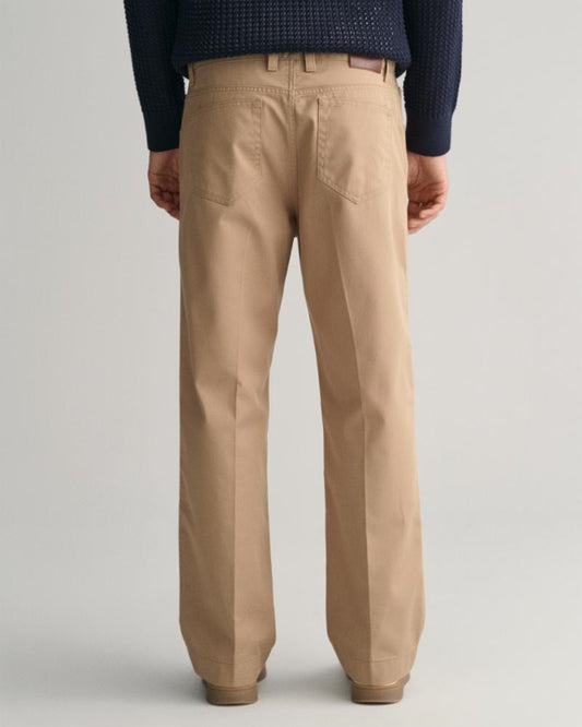 Gant Apparel Mens 5 PKT STA PRESSED TROUSER 248/DARK KHAKI