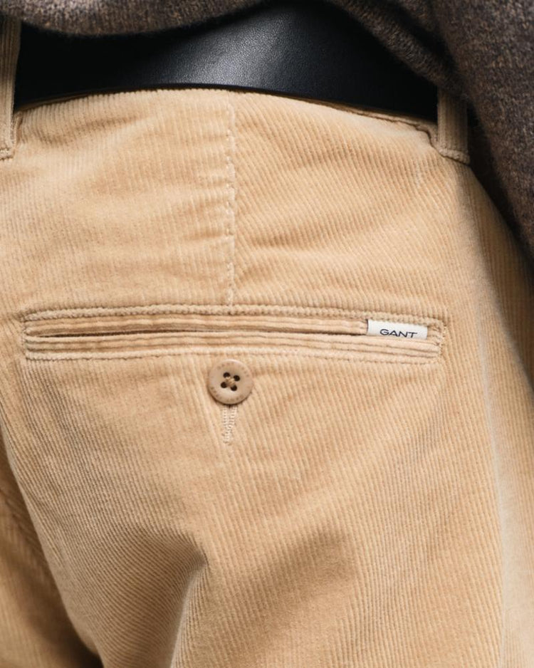 Gant Apparel Mens SLIM CORD CHINOS 248/DARK KHAKI