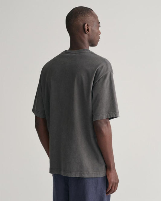 Gant Apparel Mens STONE WASHED TSHIRT 011/DARK GRAPHITE