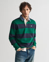 Gant Apparel Mens REG CHAMBRAY STRIPE HEAVY RUGGER 373/DEEP FOREST GREEN