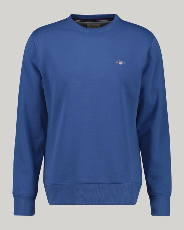 Gant Apparel Mens REG SHIELD C NECK SWEAT 442/VINTAGE BLUE