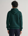 Gant Apparel Mens REG SHIELD HOODIE 374/TARTAN GREEN