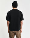 Gant Apparel Mens LOGO SS T-SHIRT 5/BLACK