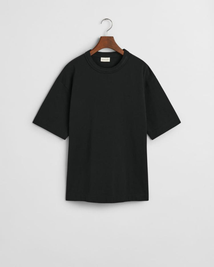 Gant Apparel Mens LOGO SS T-SHIRT 5/BLACK