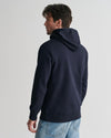 Gant Apparel Mens SMALL GRAPHIC SWEAT HOODIE 433-EVENING BLUE