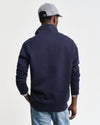 Gant Apparel Mens SMALL GRAPHIC SWEAT HALF ZIP 433-EVENING BLUE