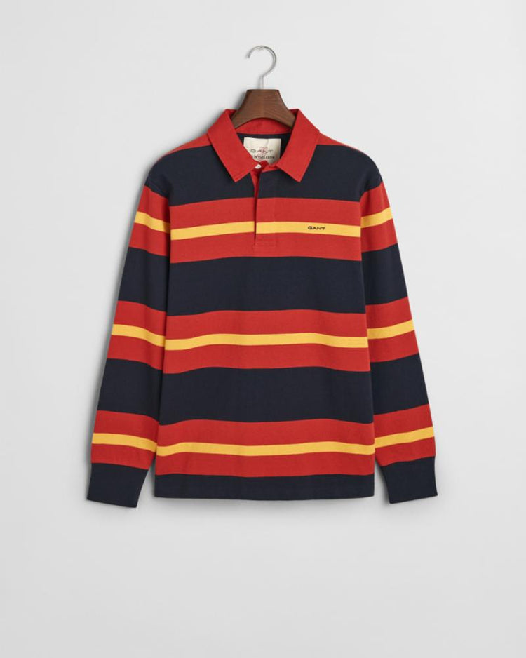 Gant Apparel Mens MULTISTRIPE HEAVY RUGGER 612/IRON RED